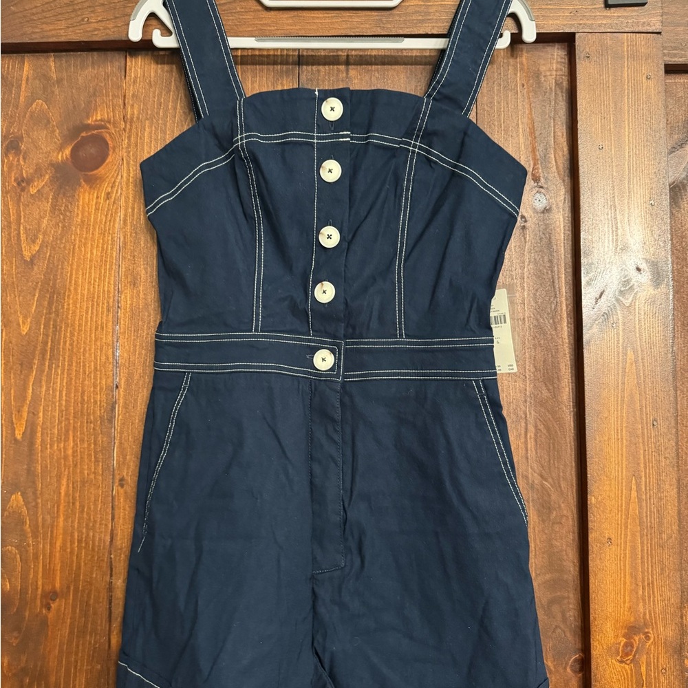 Anthropologie NWT button up romper